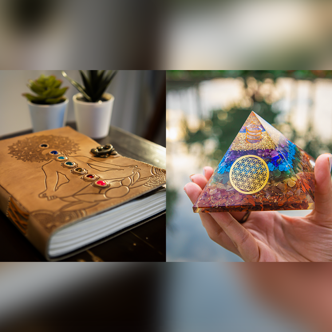 Seven Chakra Bundle (Orgone Pyramid + Diary)